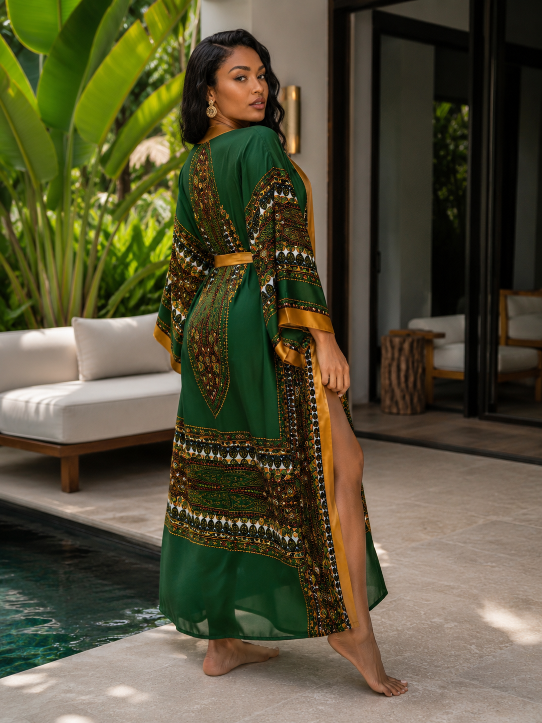 The Afro Beach Kimono